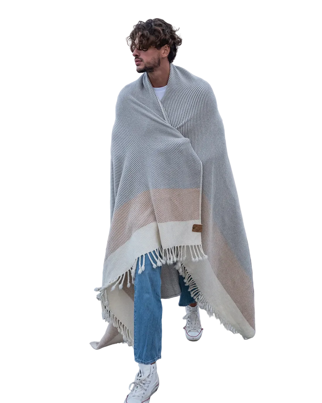 Solana Grey Merino Wool Blanket