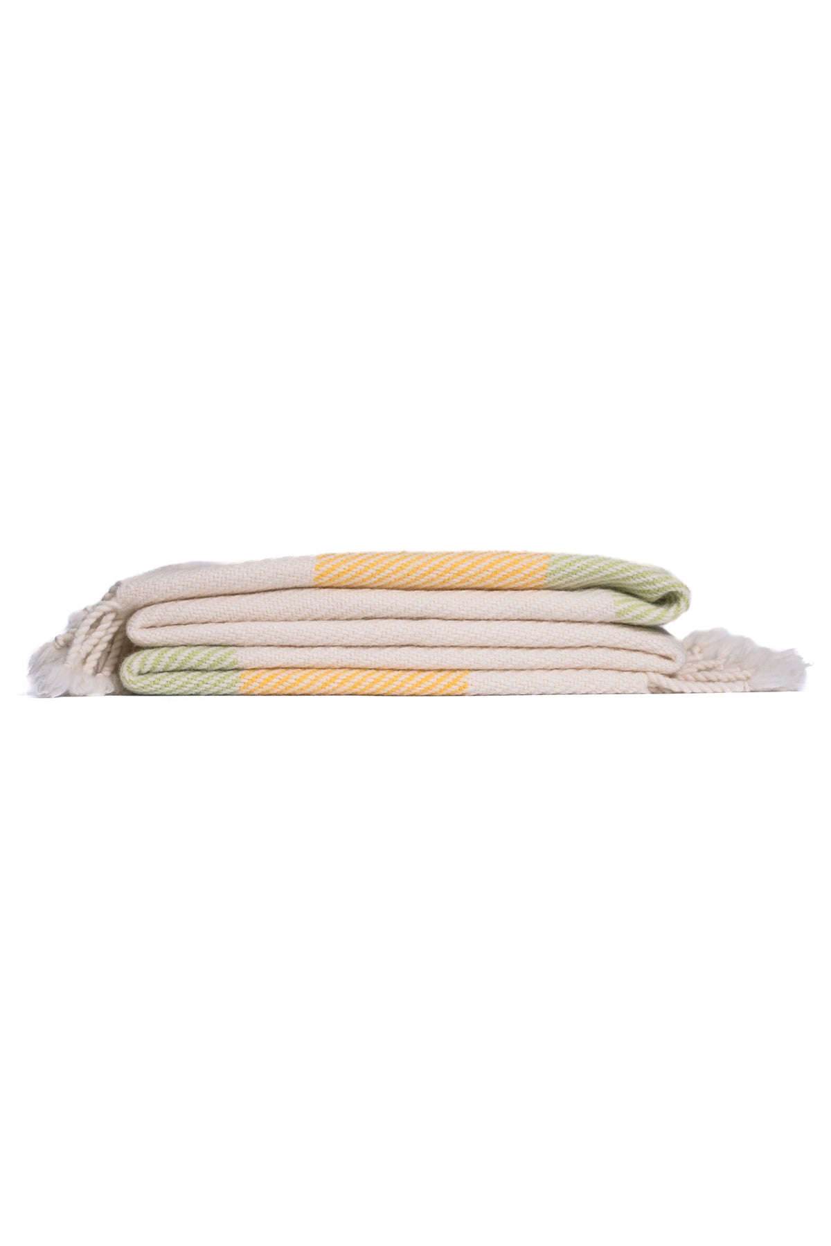 Solana White Merino Wool Blanket