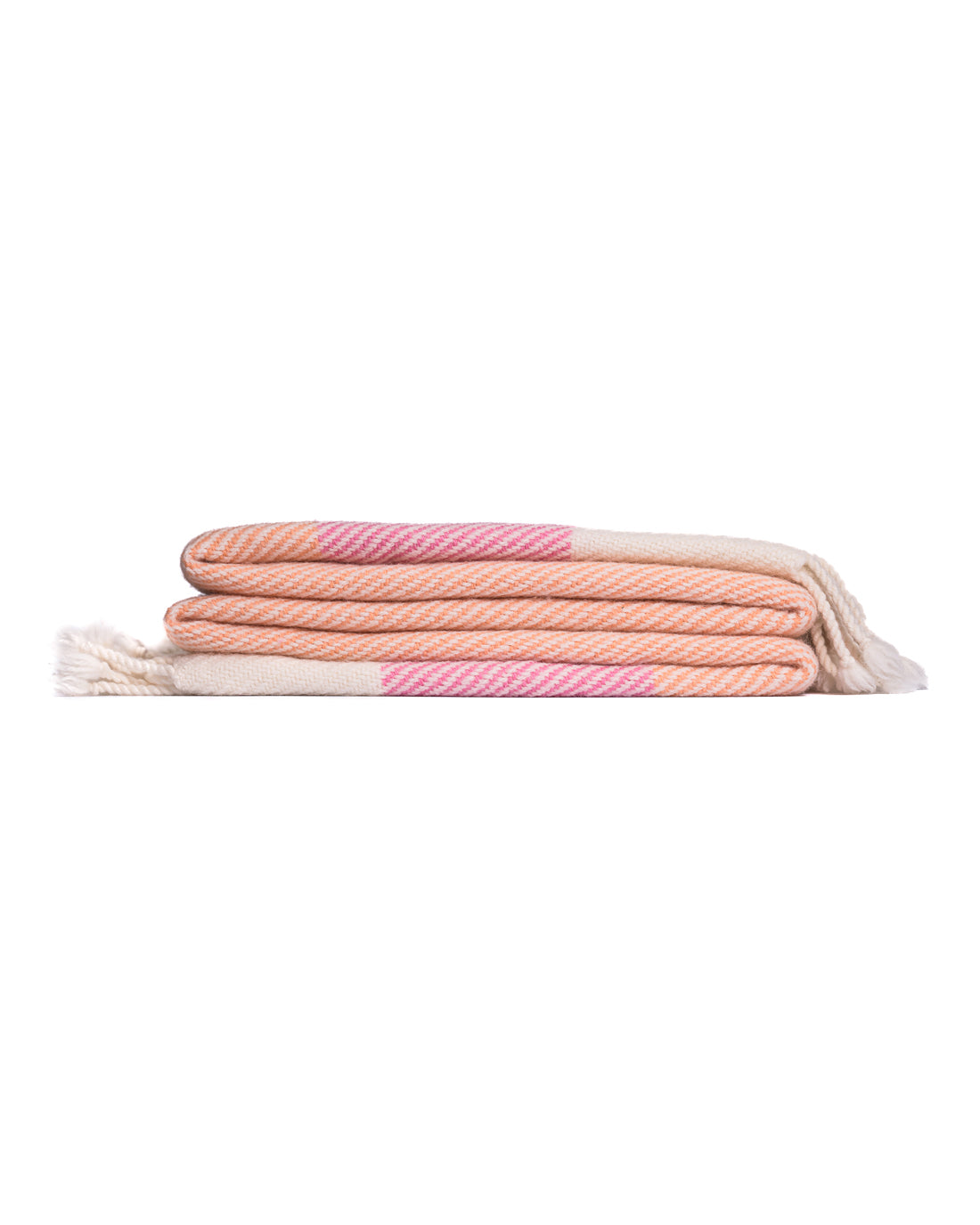 Solana Peach Merino Wool Blanket