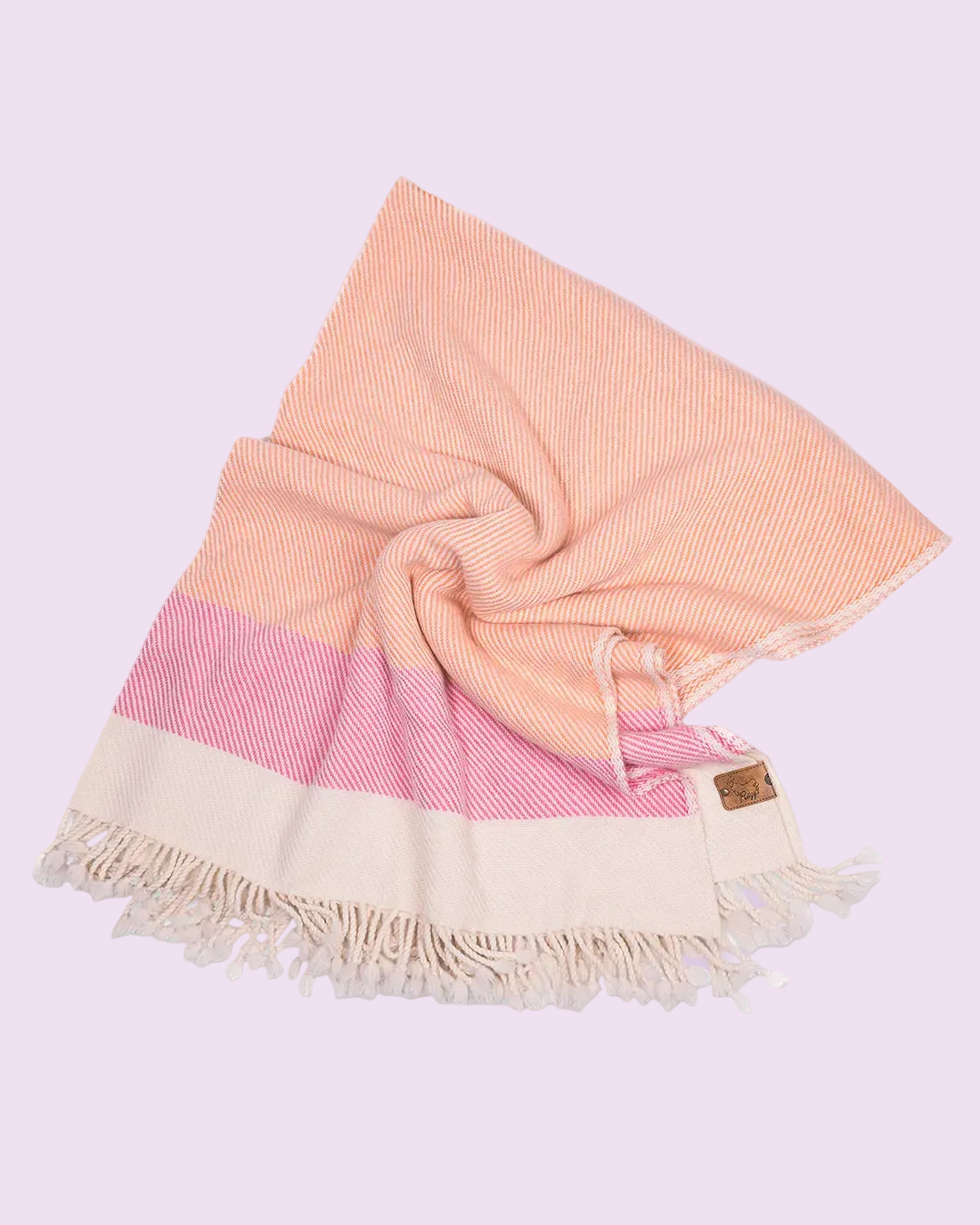 Solana Peach Merino Wool Blanket