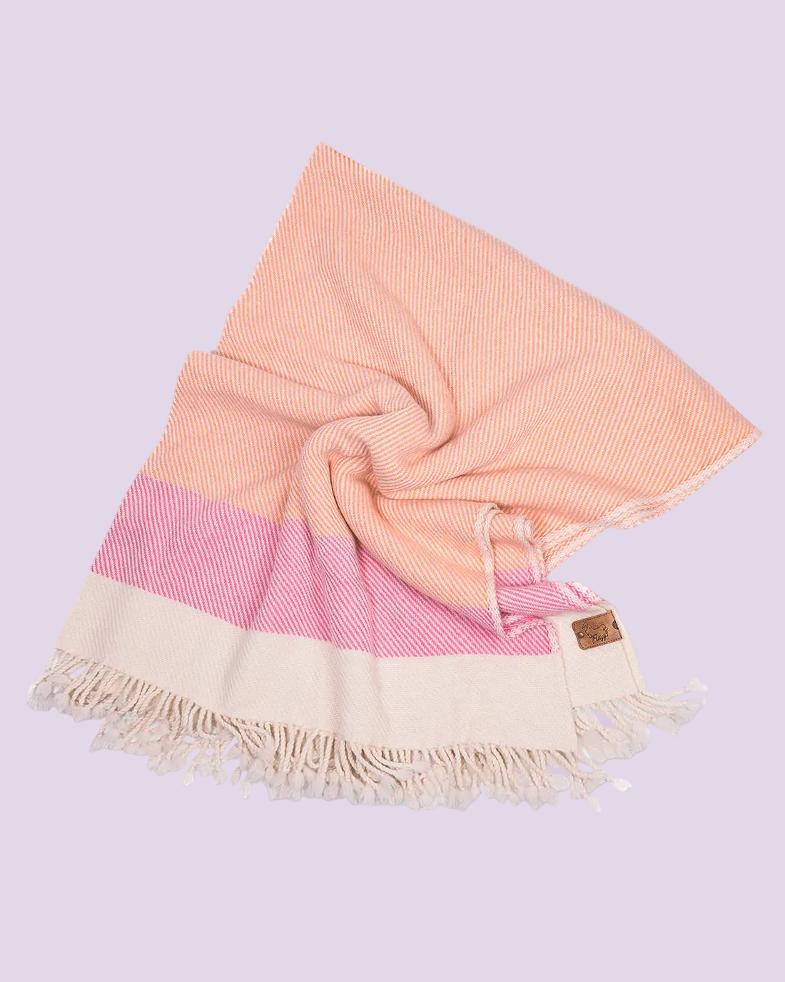 Solana Peach Merino Wool Blanket