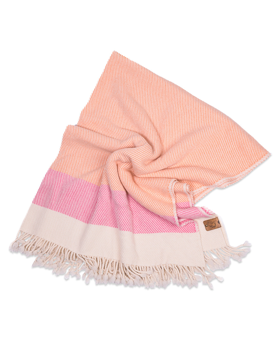 Solana Peach Merino Wool Blanket