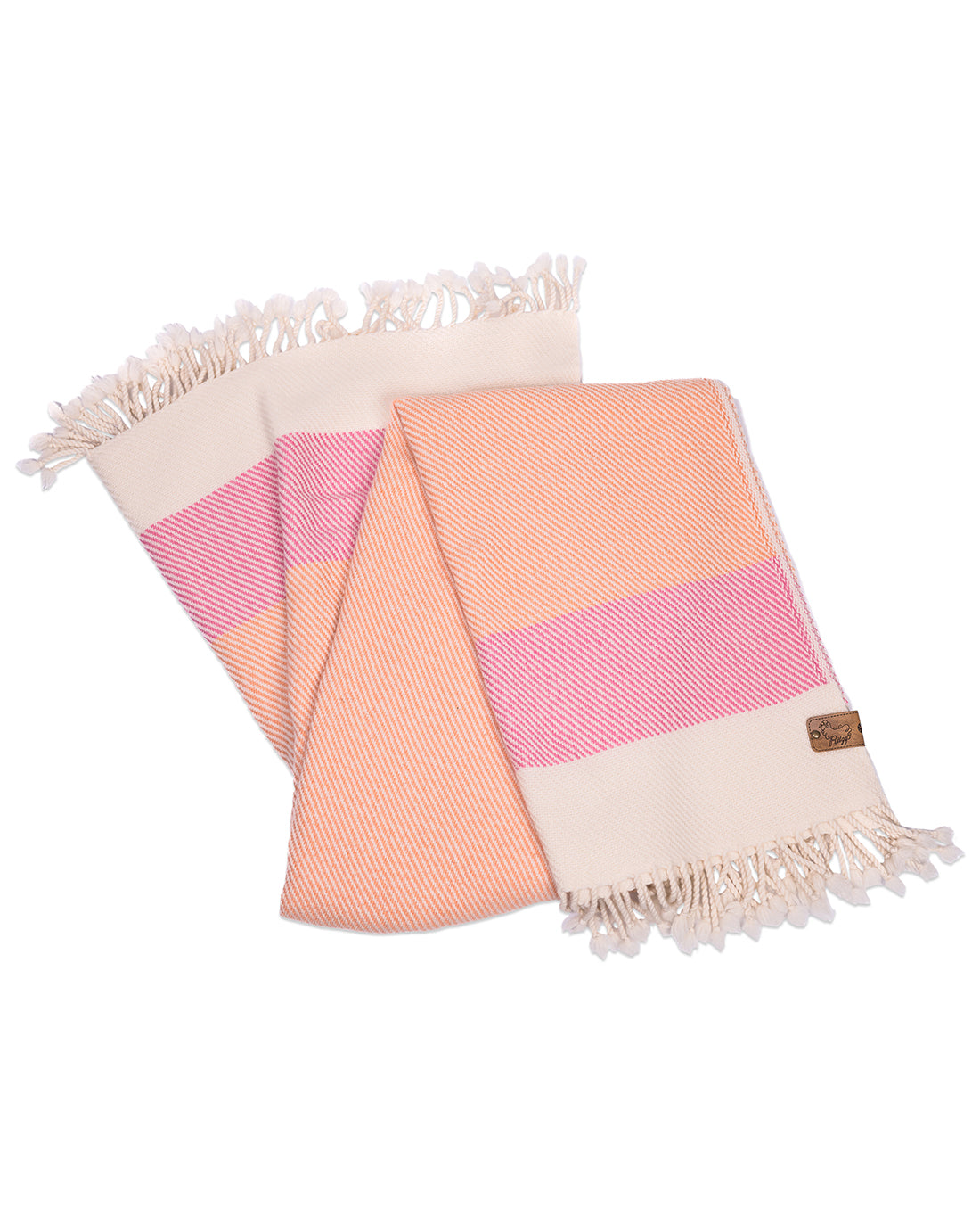 Solana Peach Merino Wool Blanket