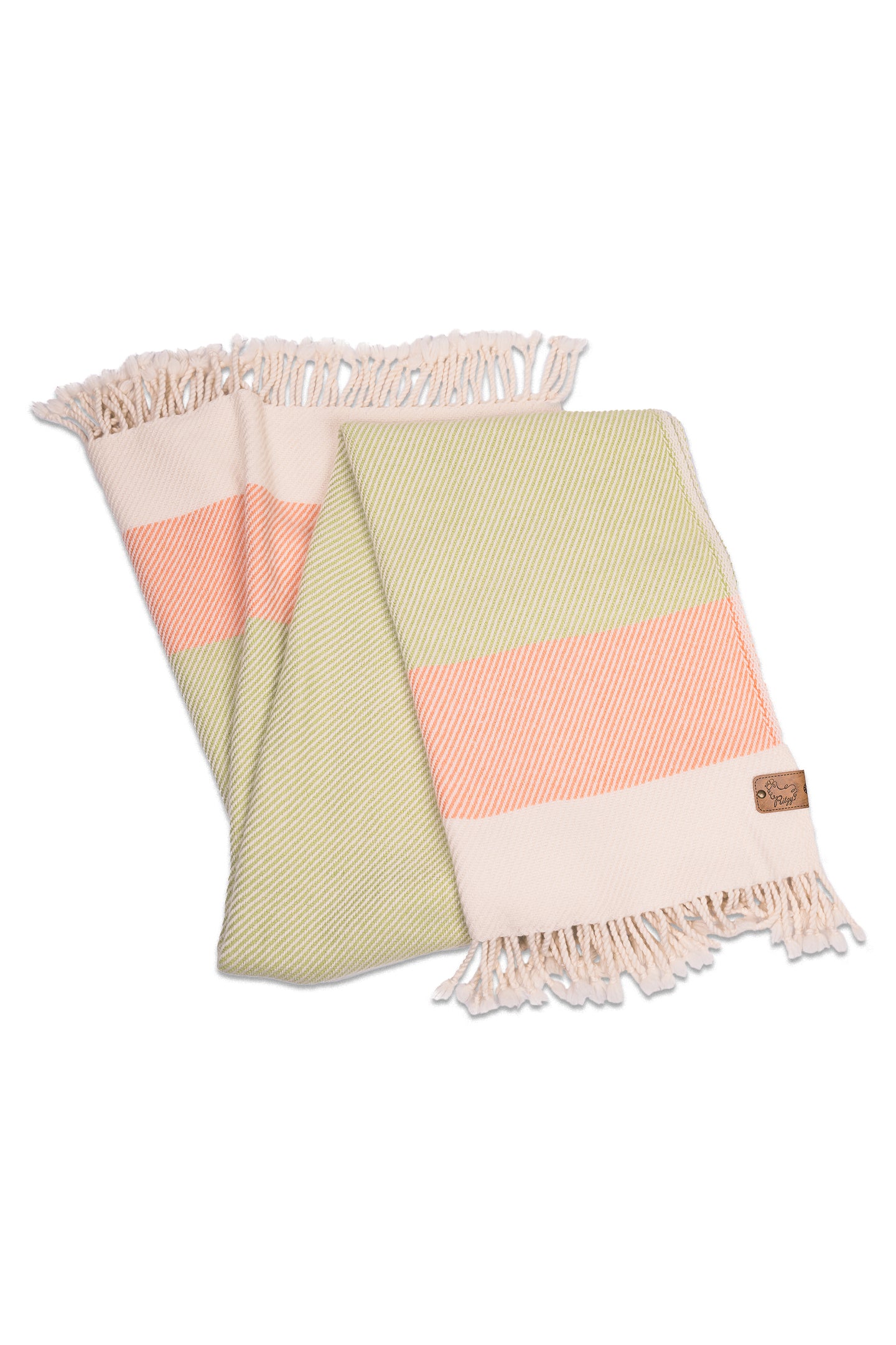 Solana Green Merino Wool Blanket