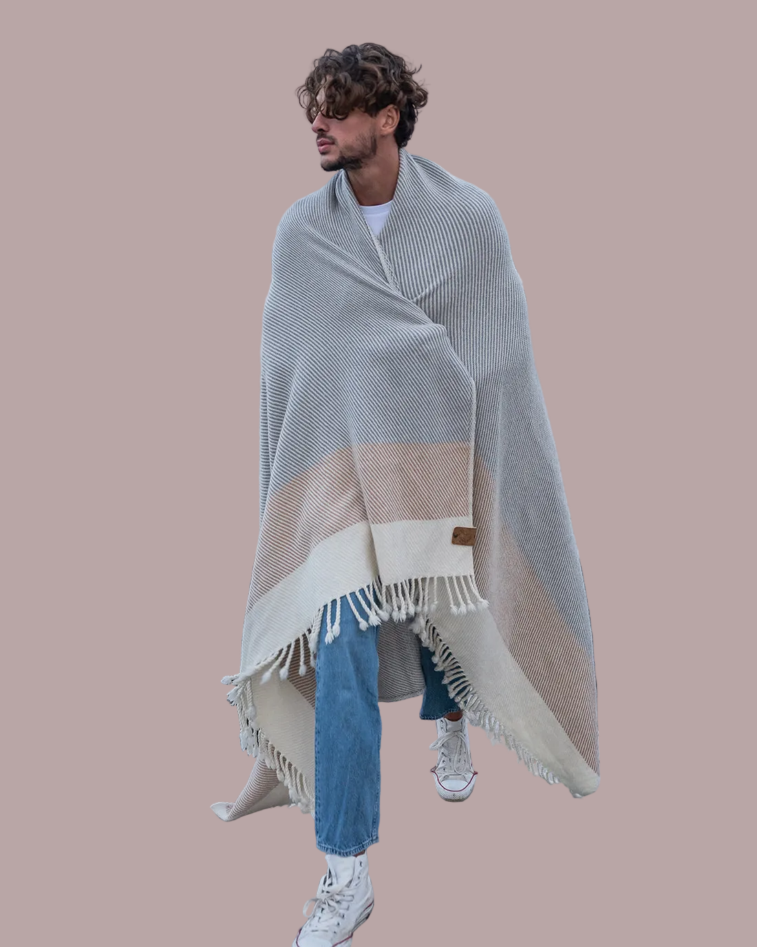 Solana Grey Merino Wool Blanket