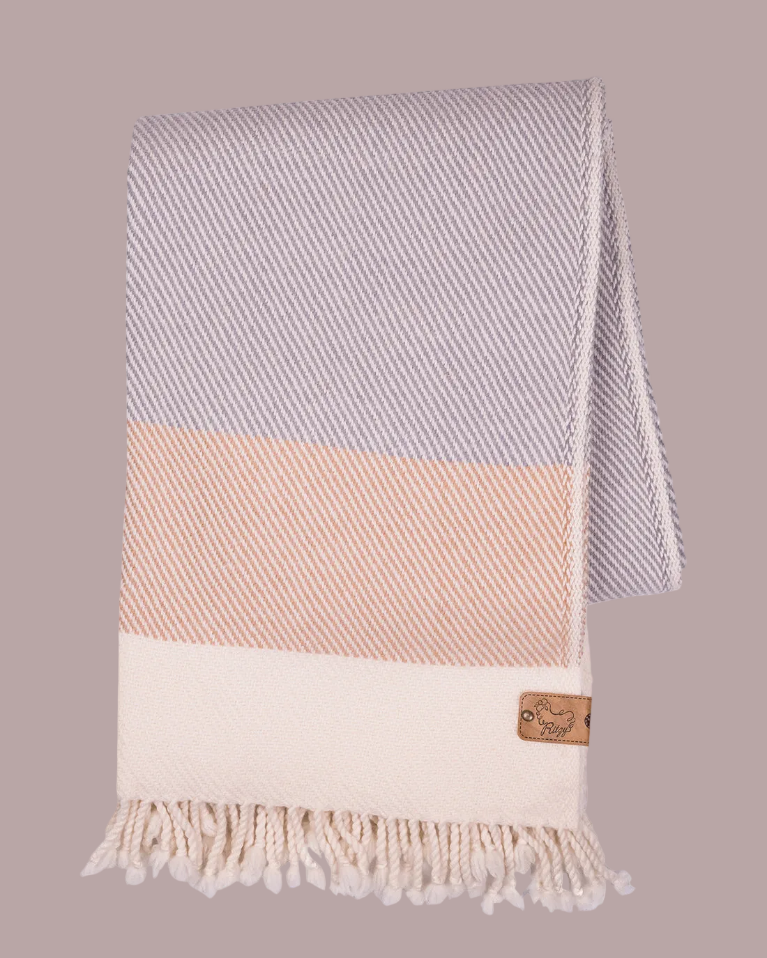 Solana Grey Merino Wool Blanket