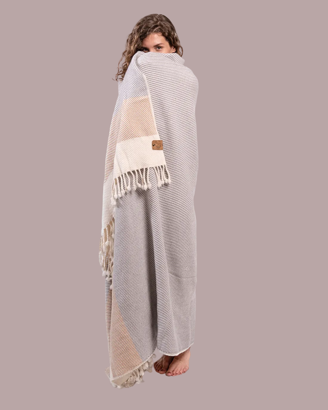 Solana Grey Merino Wool Blanket