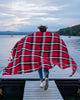 Sorin Red Plaid Wool Blanket