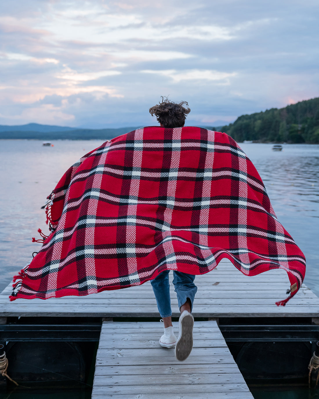 Sorin Red Plaid Wool Blanket