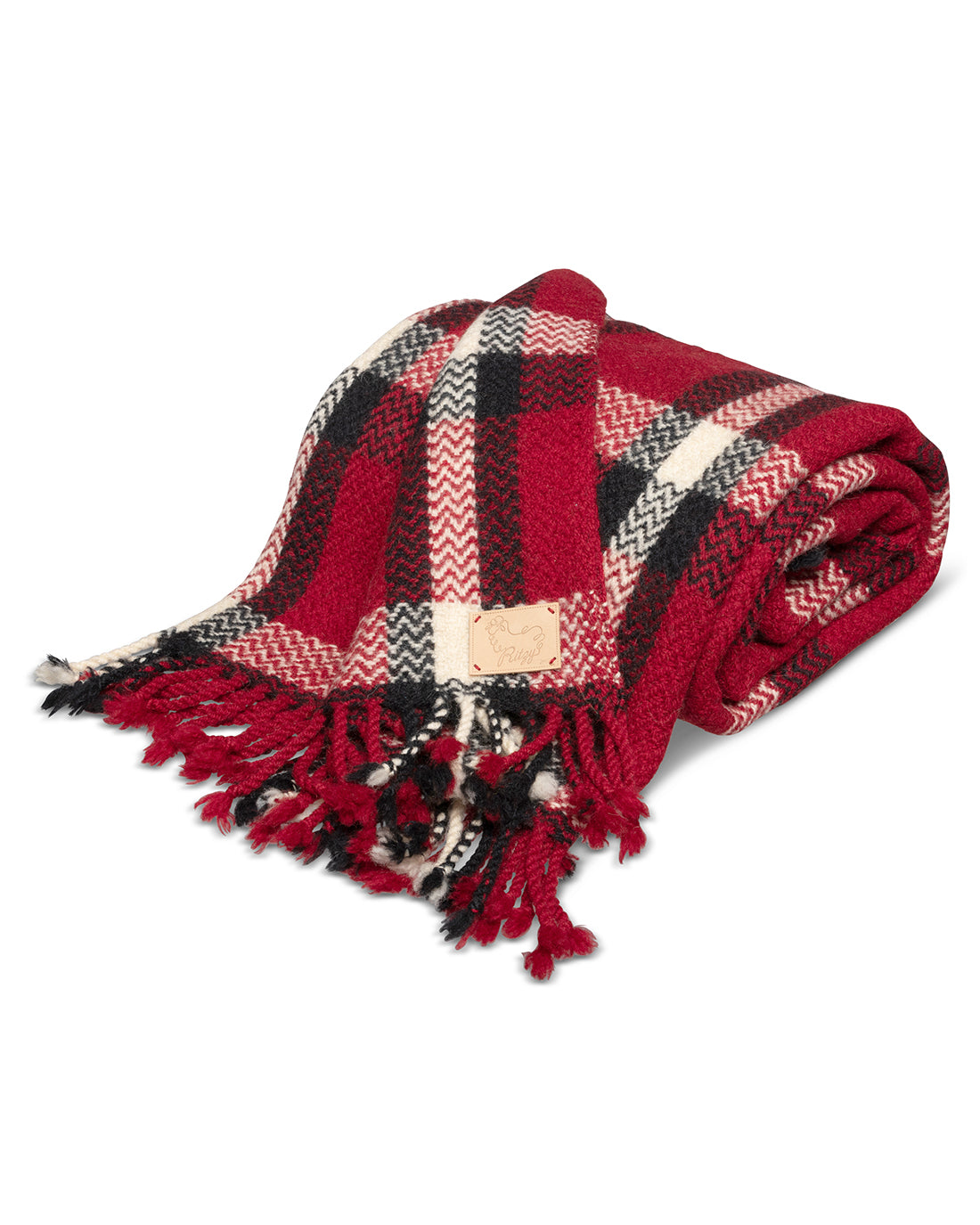 Sorin Red Plaid Wool Blanket